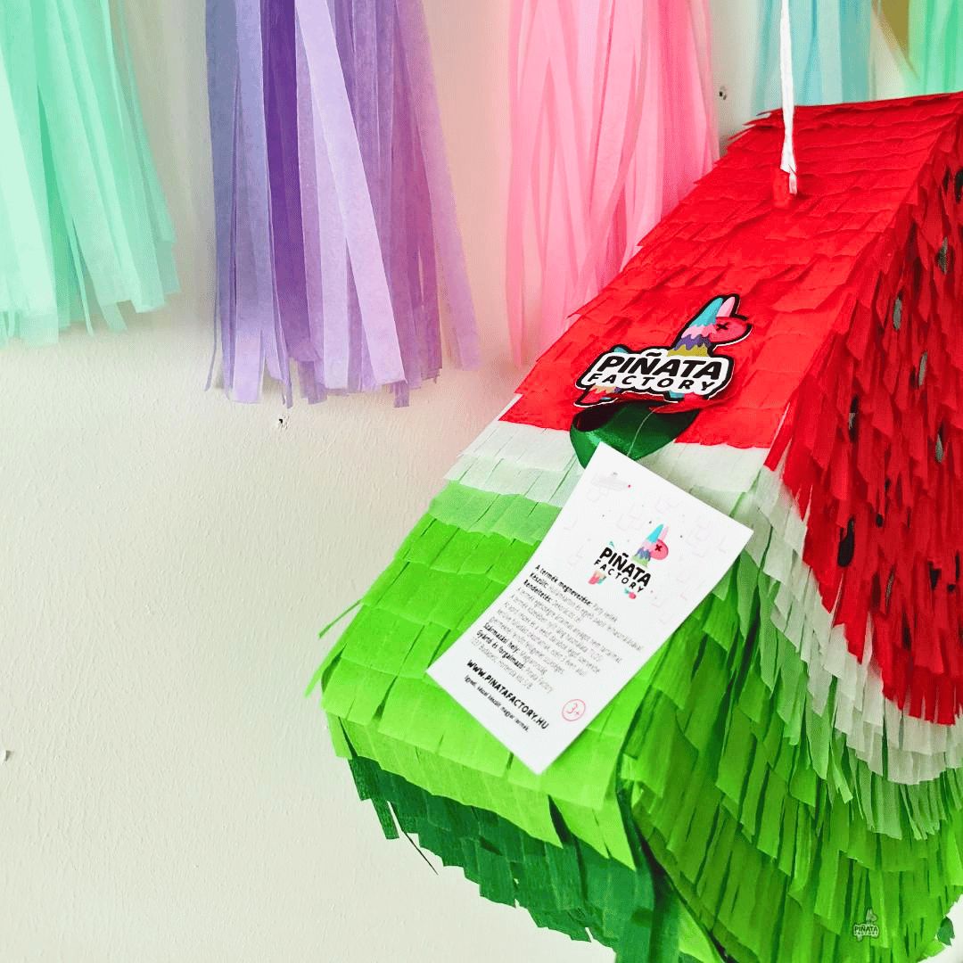 Dinnye piñata kézzel készített görögdinnye alakú születésnapi piñata