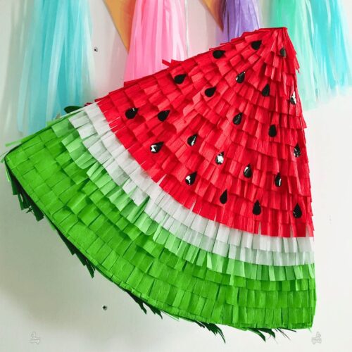 Dinnye piñata kézzel készített görögdinnye alakú születésnapi piñata